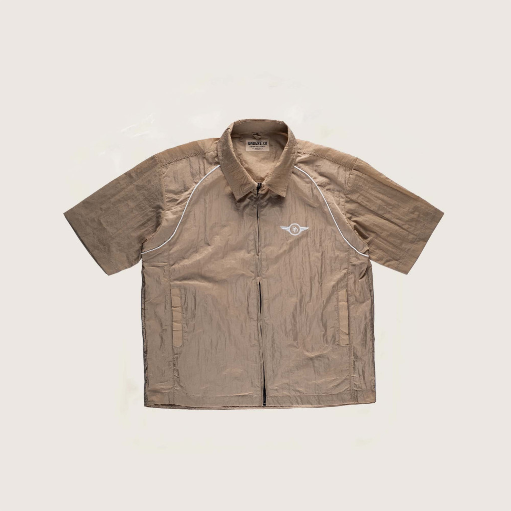 DND EXE  Short Sleeve Overshirt Hans Cream