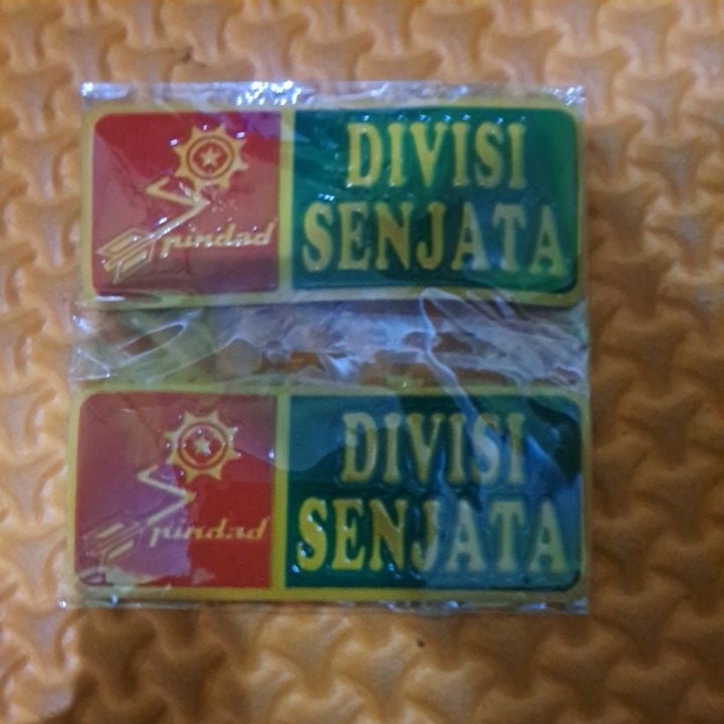 Sticker plat motor DIVISI SENJATA pindad timbul
