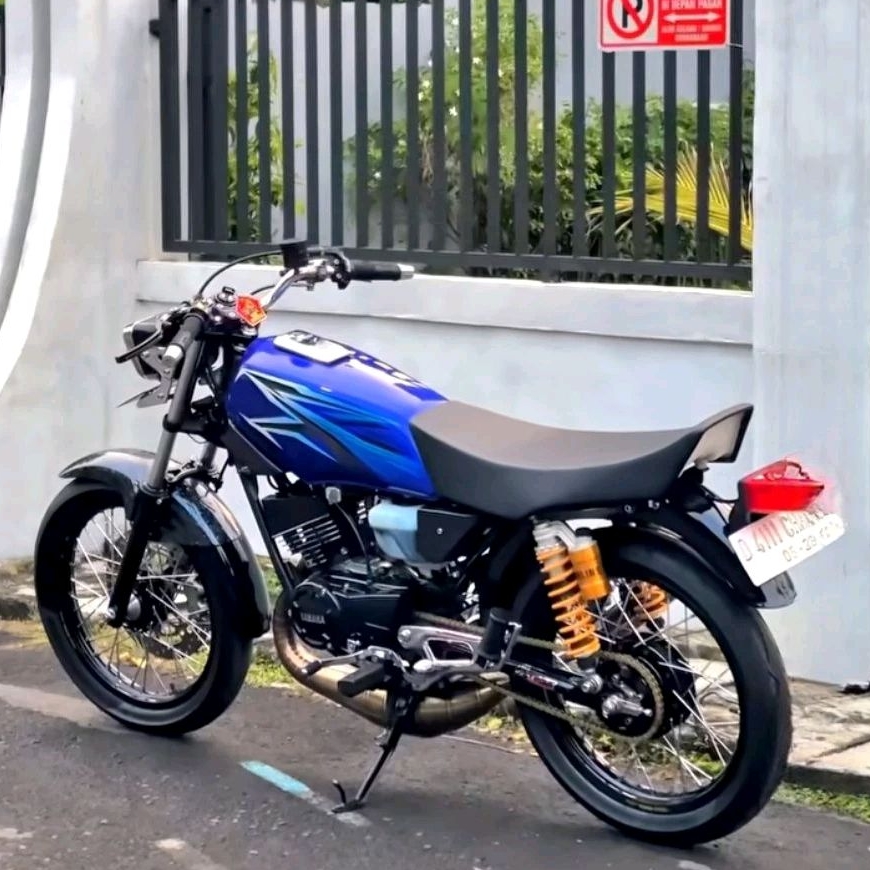 STIKER STRIPING ORI YAMAHA RX KING 2005 BIRU FULLSET EMBLEM STIKER RX KING BIRU 2005