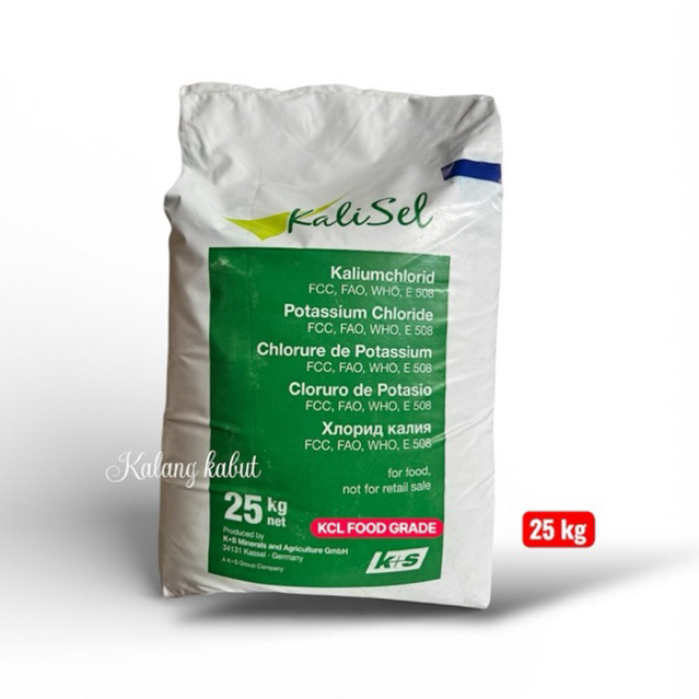 KCL german _ Kalium klorida - Food grade - 25 kg
