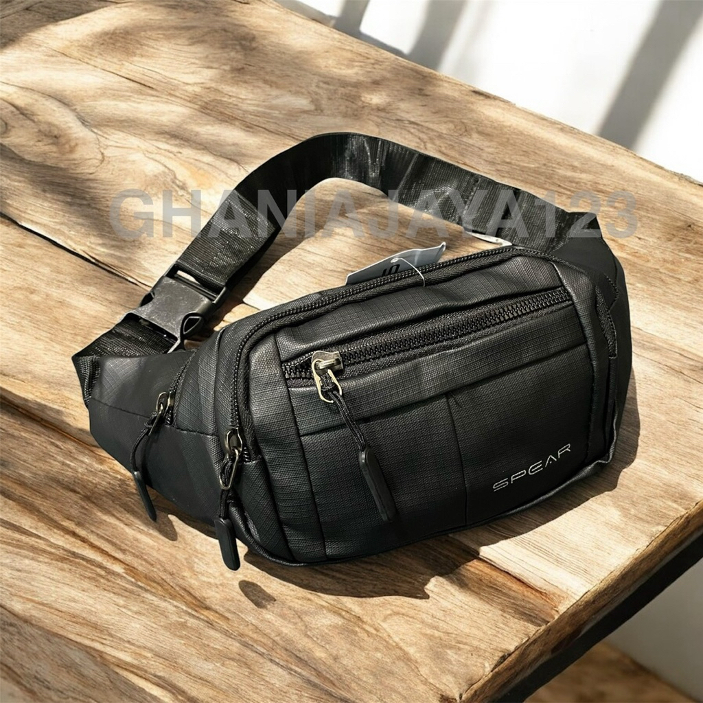 tas slempang waistbag pria wanita spear premium import