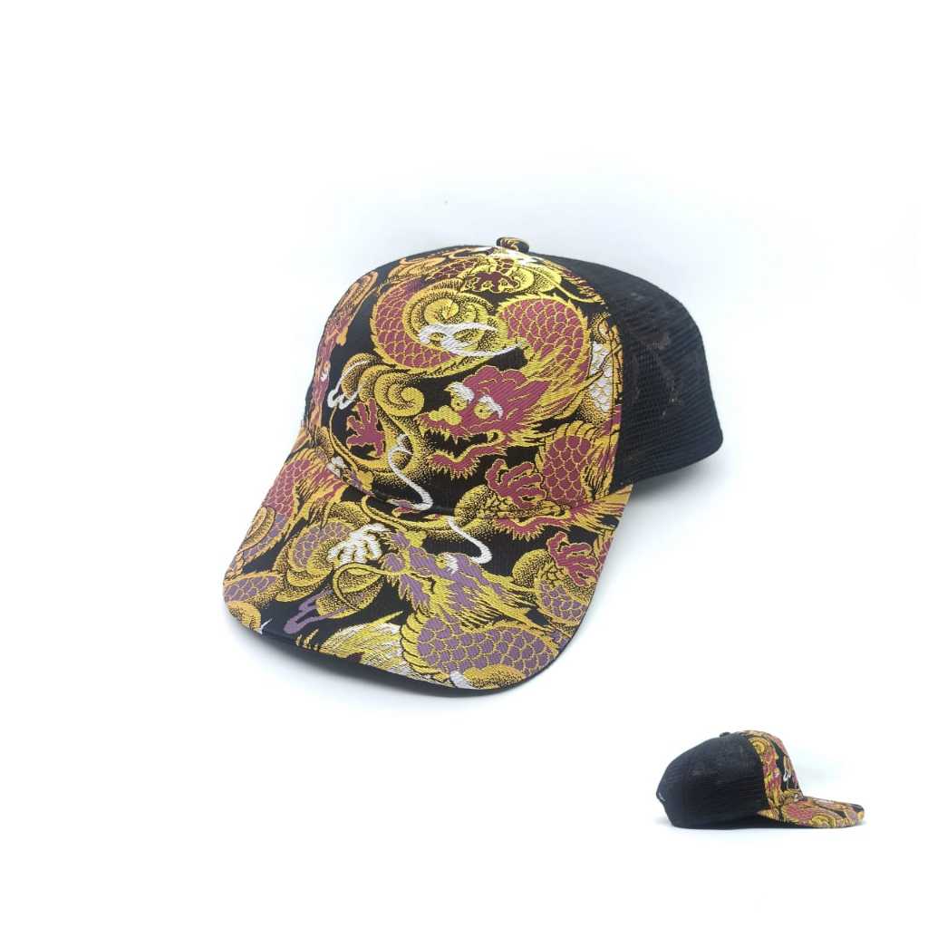 Topi Art Sukajan Naga Trucker Cap Second Preloved Original 057