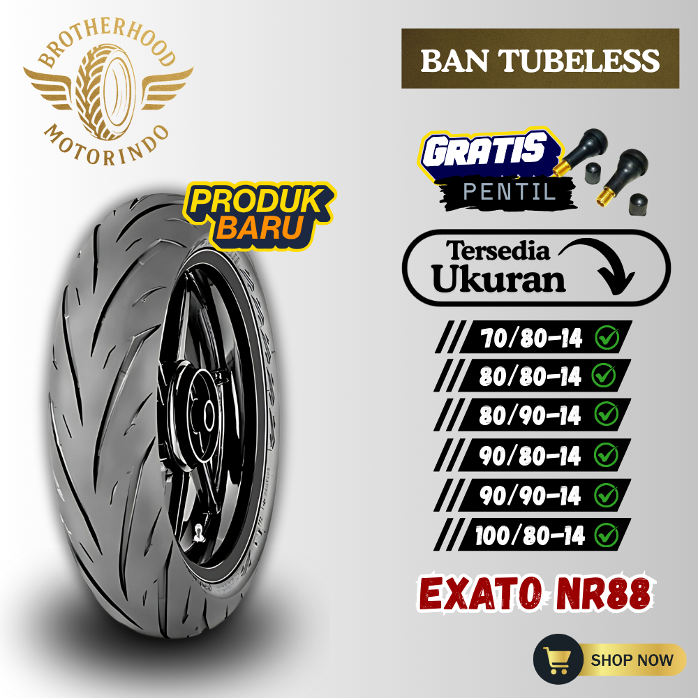 BAN IRC EXATO TUBELESS (70/80-14 / 80/80-14 / 90/80-14 / 80/90-14 / 90/90-14 / 100/80-14) BAN RING 1