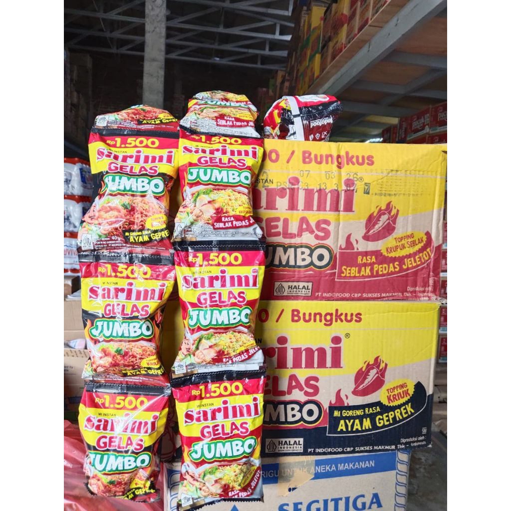 Mie sarimi Gelas jumbo 1Duss /80pcs