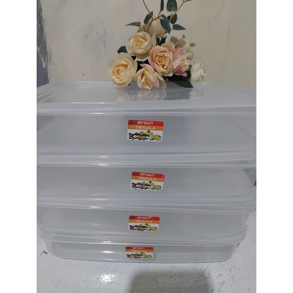 1 Pcs Kotak Brownies / BOK Donat 2000 Ml / Tempat Sosis / Tempat Sate / Food Bok