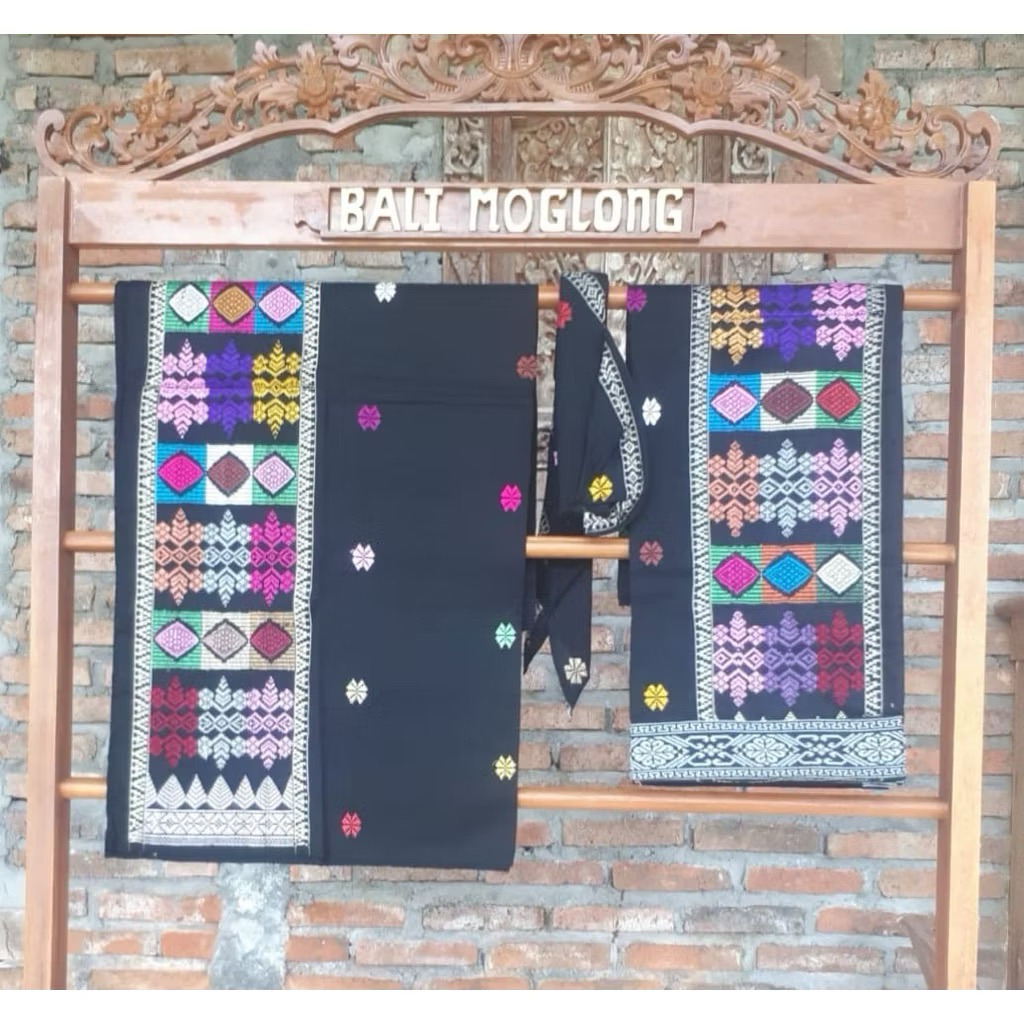 BALI MOGLONG - COUPLE SONGKET JEMBRANA BALI KAMEN +  SAPUT UDENG