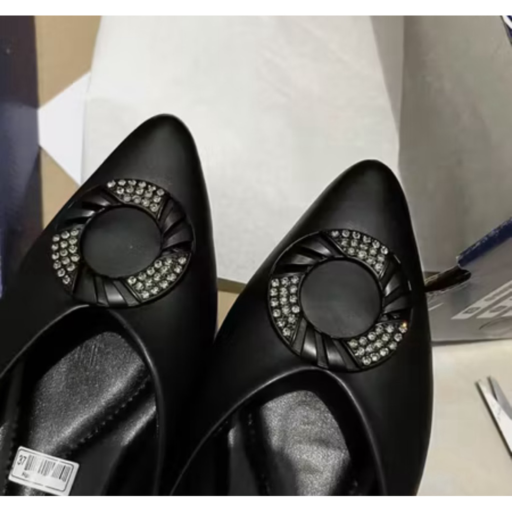 Mounira black shoes heels 3cm