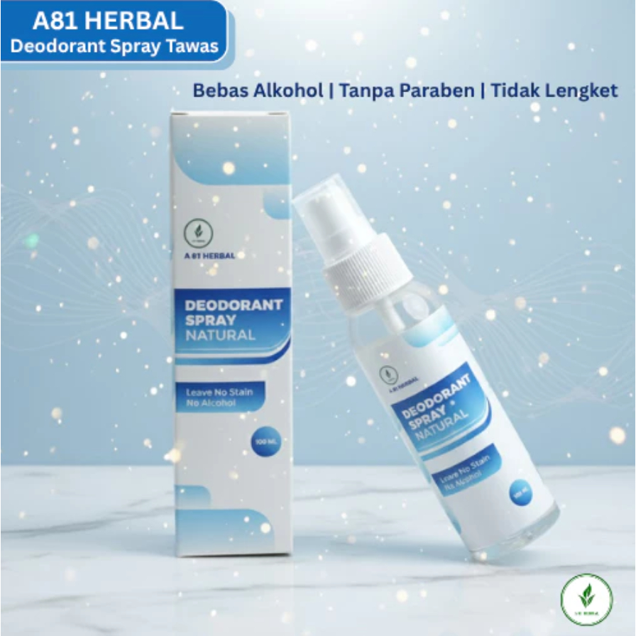 Deodoran Spray 100ml Tawas Cair Alami BPOM