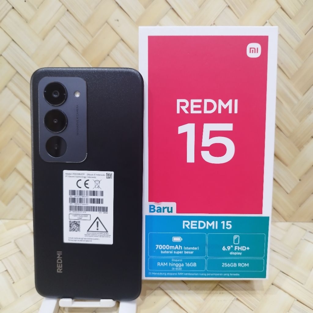 Xiaomi Redmi 15 8/256GB Handphone second fullset batangan original bergaransi