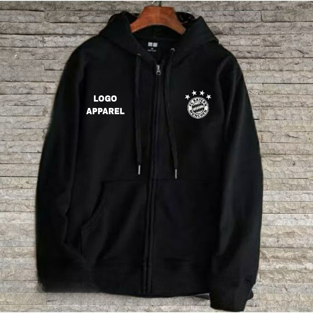 HOODIE ZIPPER RESLETING BOLA FC BAYERN MUNCHEN UNISEX