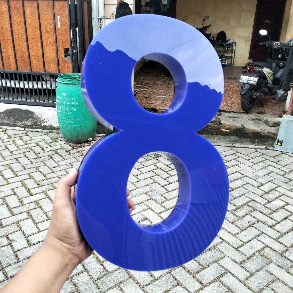 Huruf Timbul Akrilik 3D NON LED