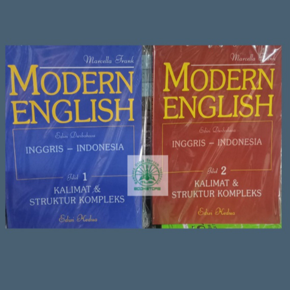 Paket Buku Modern English Edisi Dwibahasa Inggris Indonesia 2 Jilid - Marcella Frank Bukumusi Ori