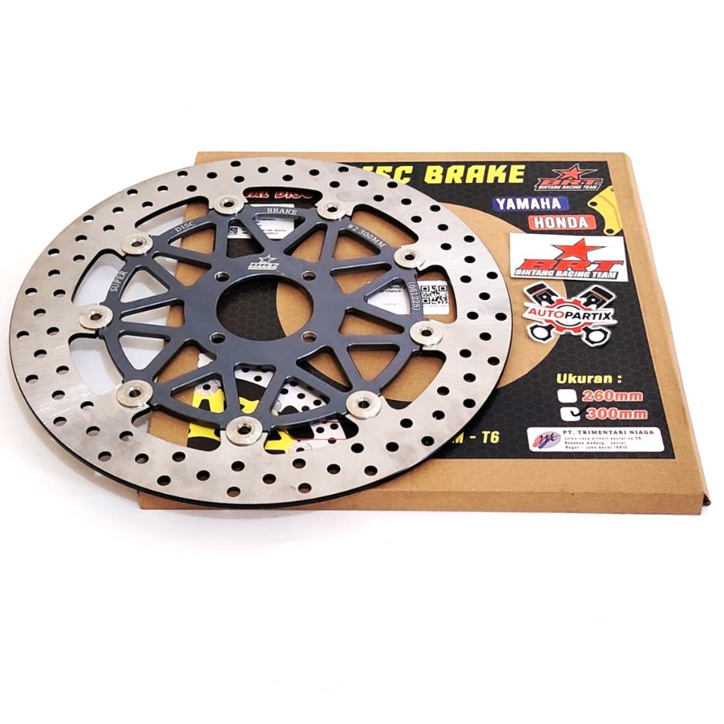 DISC BRAKE BRT PIRINGAN CAKRAM 260mm 300mm BRT YAMAHA RX KING HONDA BEAT VARIO SCOOPY GENIO JUPITER 