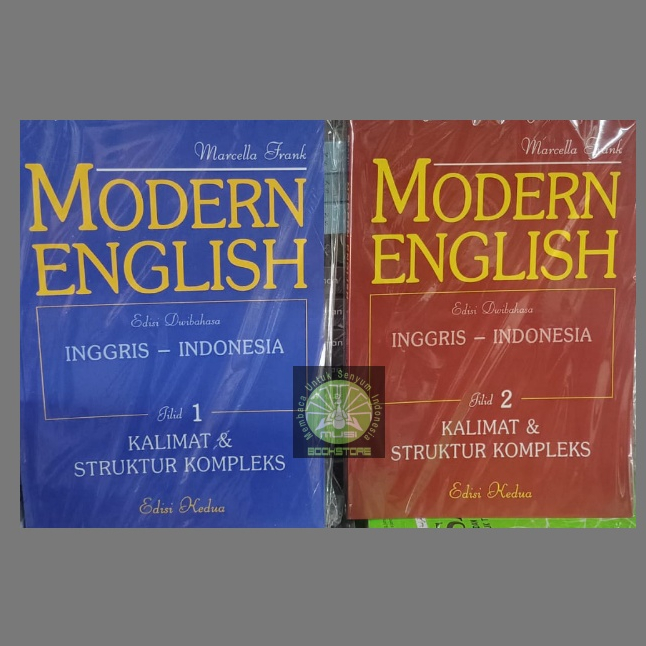 Buku Paket Buku Modern English Edisi Dwibahasa Inggris Indonesia 2 Jilid - Marcella Frank Original