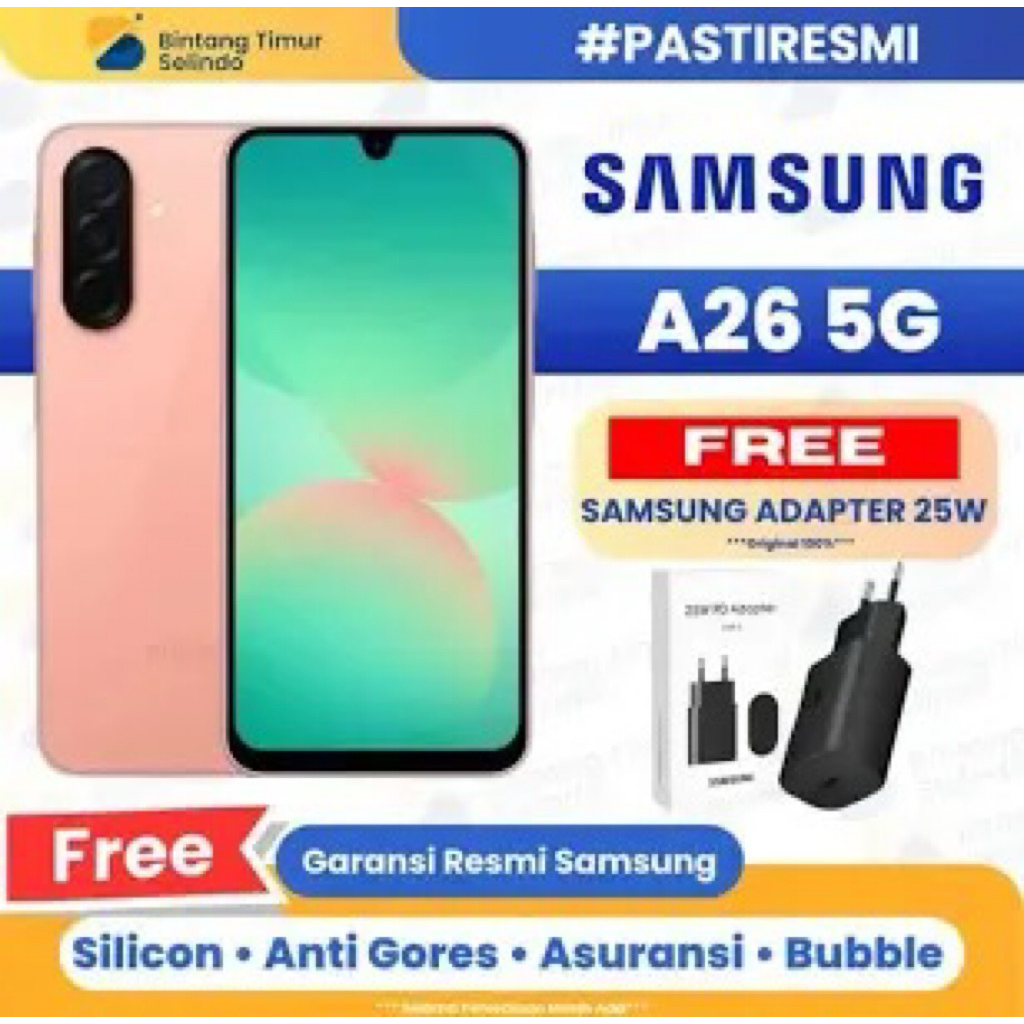 Samsung Galaxy A26 5G - RAM 8GB, 256GB, Baterai 5000mAh, 5G