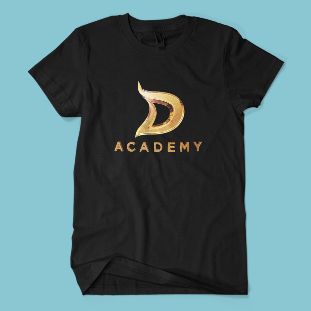 Baju Kaos Logo DANGDUT ACADEMY Acara Musik D'Academy Unisex Katun Combed