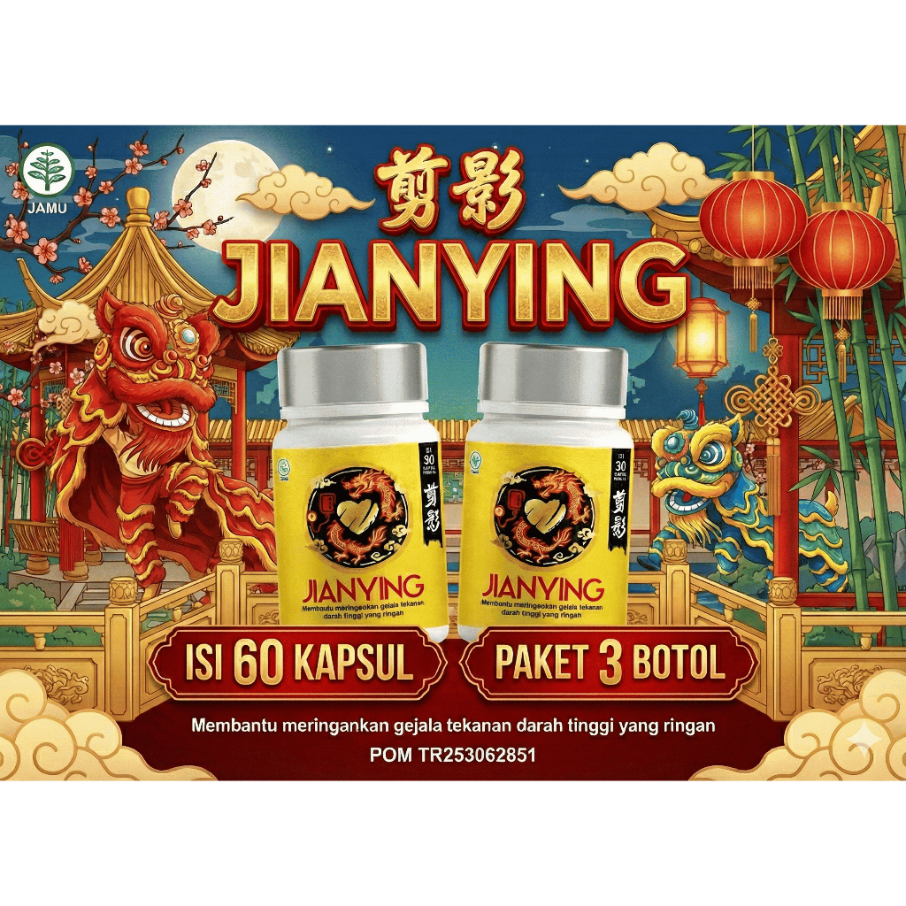 Herbal China Jianying untuk Darah Tinggi | Alami, Aman, Terdaftar BPOM