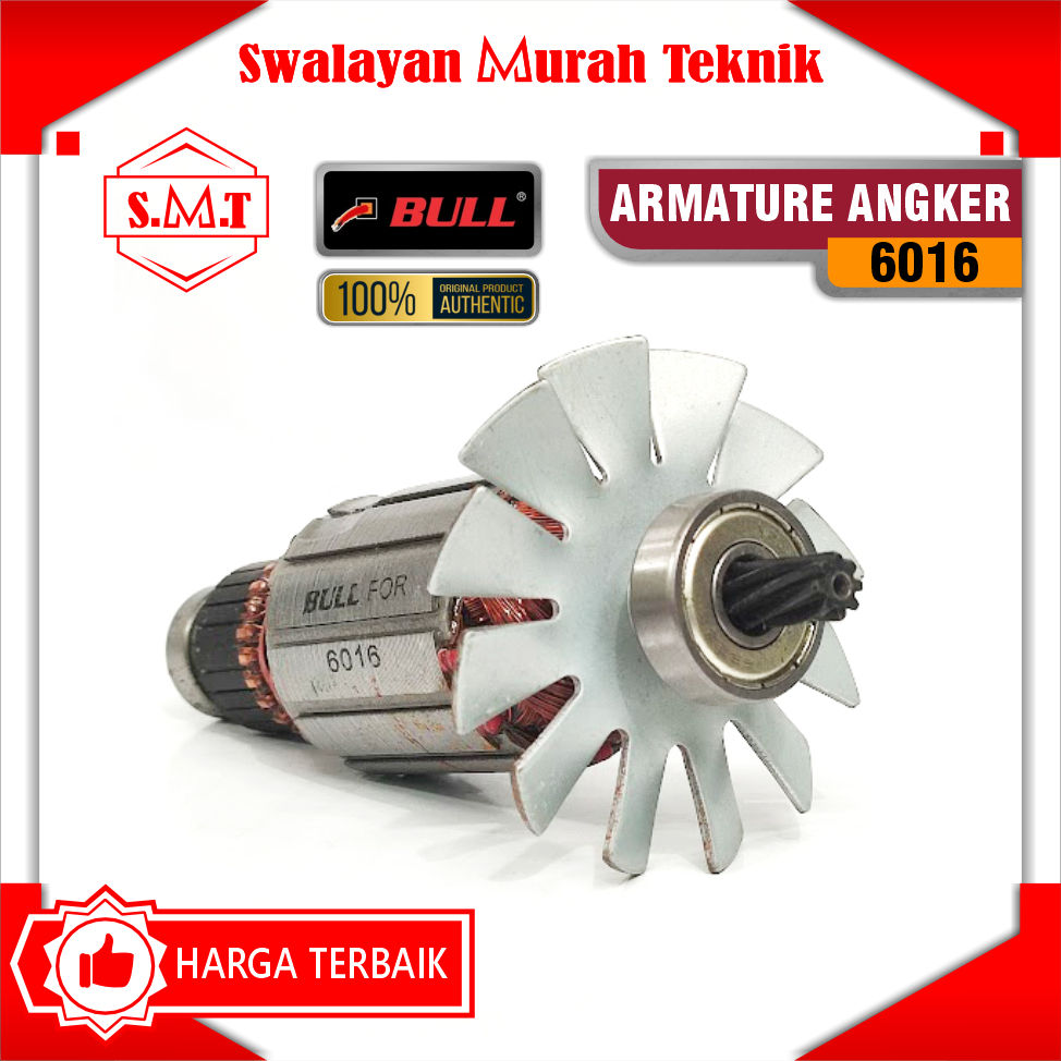 BULL 6016 Armature Rotor Angkur Angker Mesin Bor Makita 16mm Type 6016
