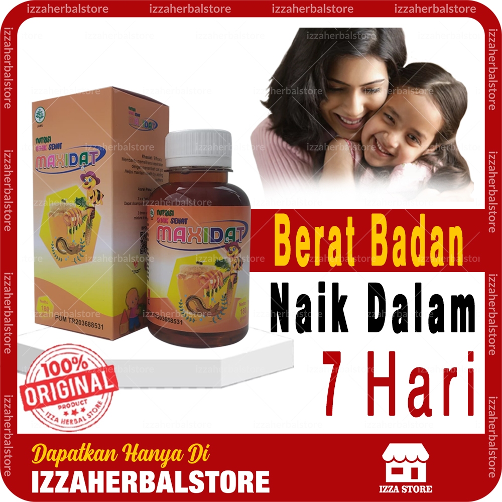 OBAT GEMUK ANAK MAXIDAT Madu Anak Tambah Nafsu Makan Dan Berat Badan Paling Ampuh Original BPOM