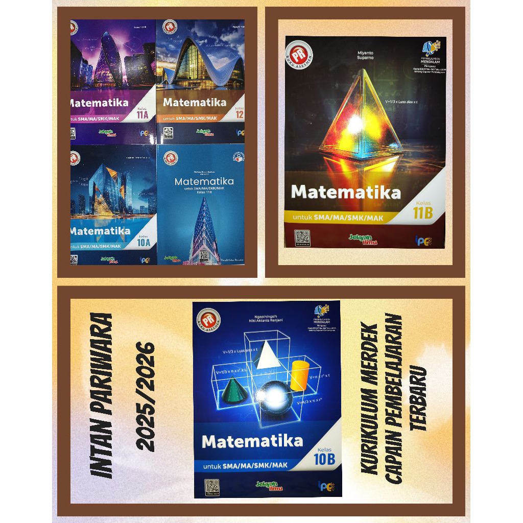 Buku lks/pr SMA intraktif Matematika kelas10 11&12  tahun 2025/2026 intan pariwara