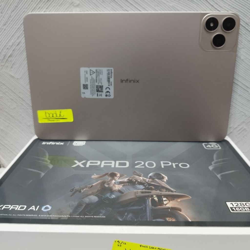 INFINIX XPAD 20 PRO 4G 8/128GB SECOND BEKAS FULLSET