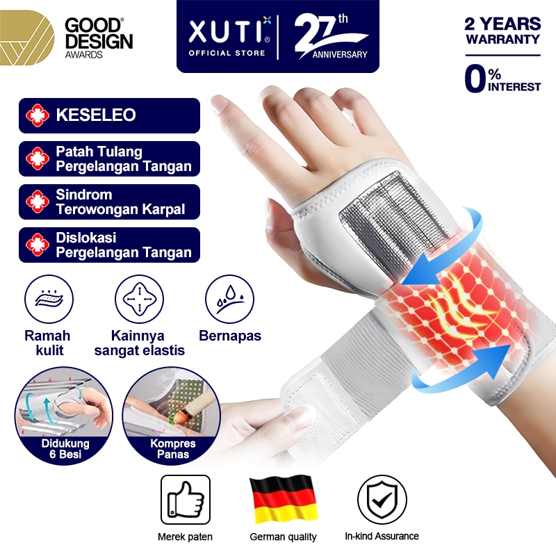 Brace Magnetik Rehab Tangan / Support Pergelangan Tangan & Telapak Tangan Alat Penyangga Pergelangan