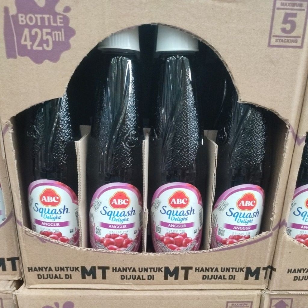 Sirup Squash ABC Anggur 450ml - Manis Segar, Campuran Minuman, Kreasi Hidangan