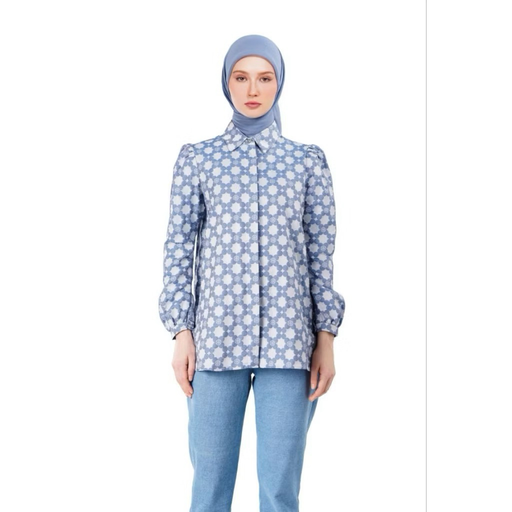 atasan nada puspita benang jarum buttonscarves