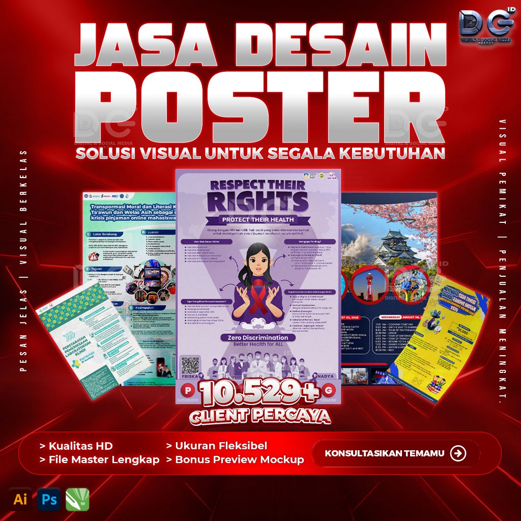 Jasa Desain Poster Promosi – Siap Cetak & Digital