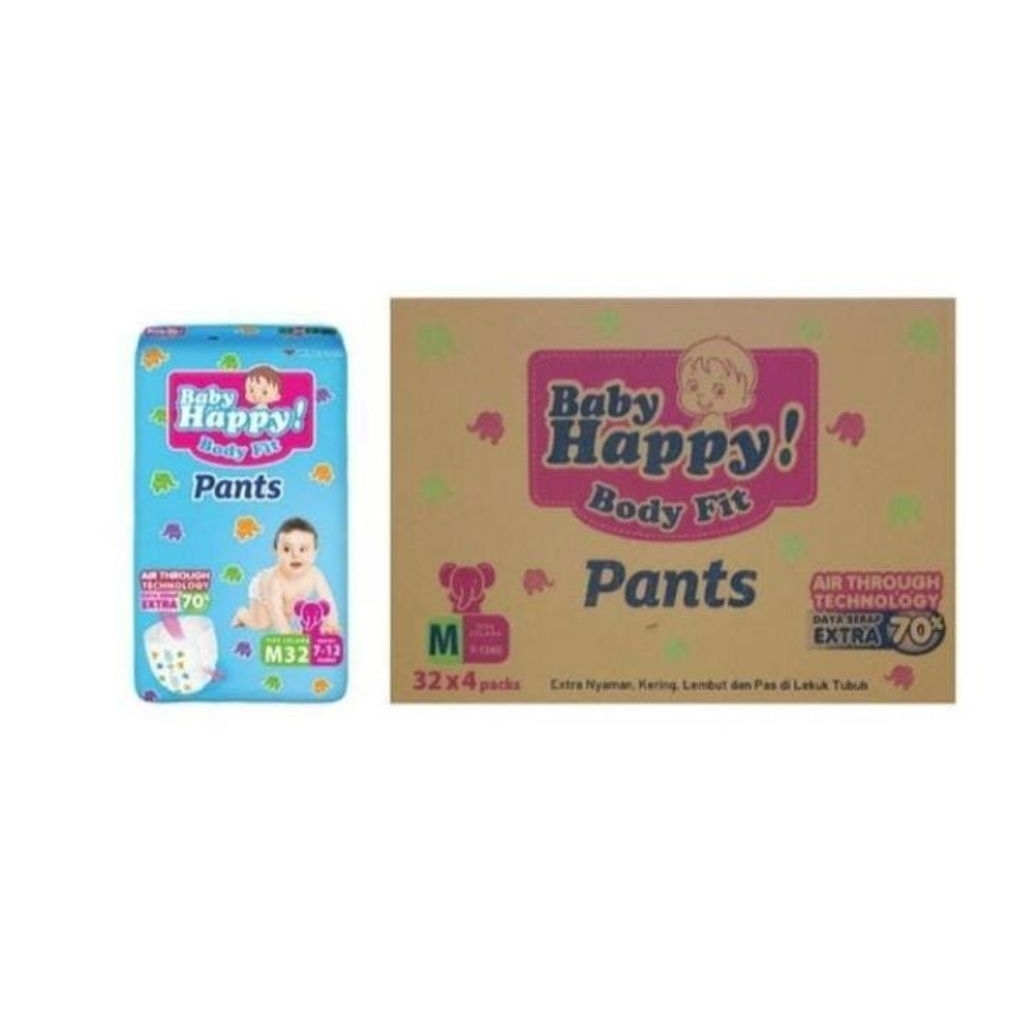 Pampers Baby Happy Ukuran M32 1 Karton