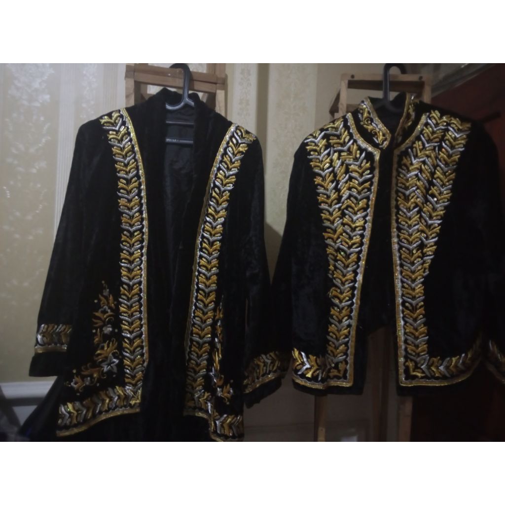 pakaian pengantin bludru jawa preloved