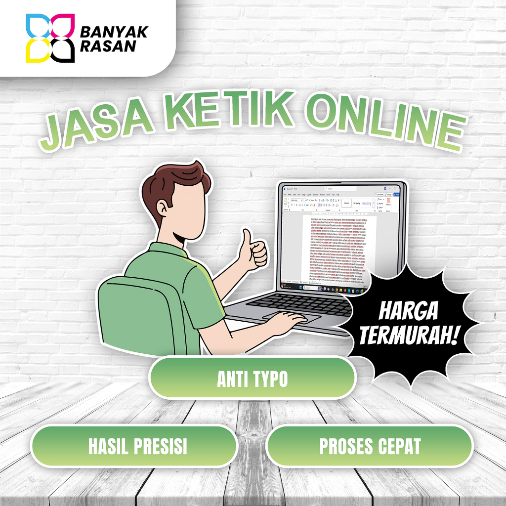 Jasa Ketik Murah Meriah | Proses Cepat | JASA KETIK ONLINE