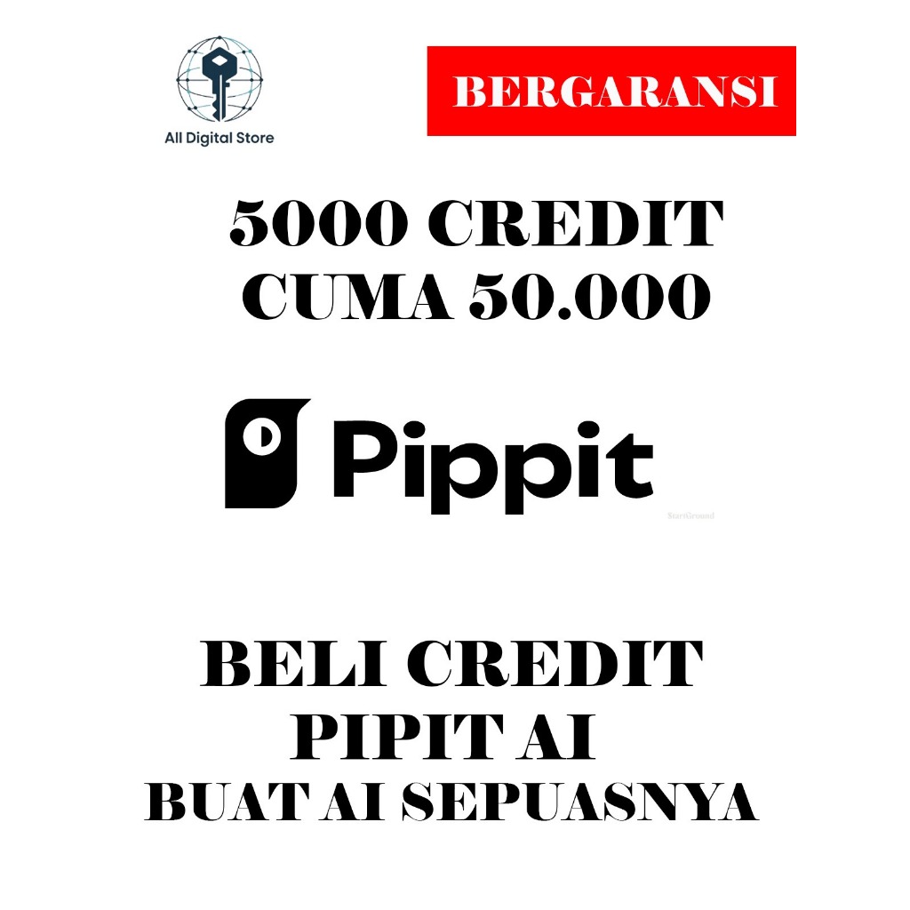 Layanan Top Up Kredit Pippit AI | Paket Akun Basic