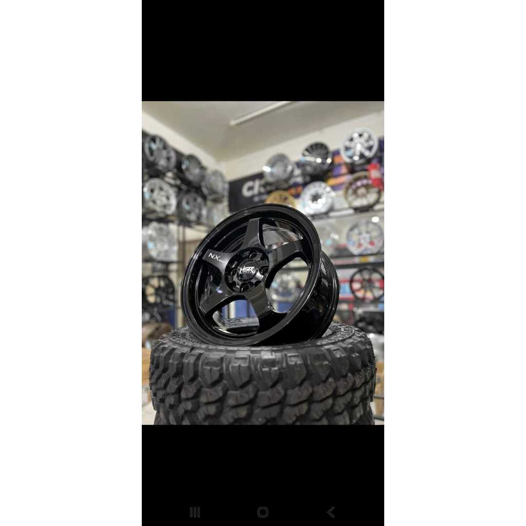 Velg Racing Ring 15 Hsr Kailolo Model Bintang Warna Radiant Black