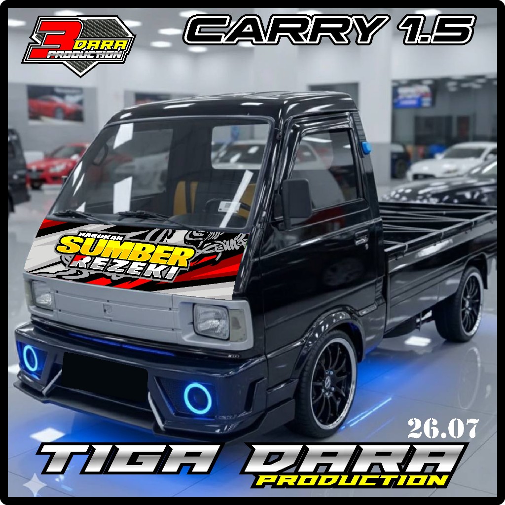 STICKER DECAL KABIN DEPAN MOBIL CARRY1.0 PICK UP,BEBAS REQUEST KD 26.07