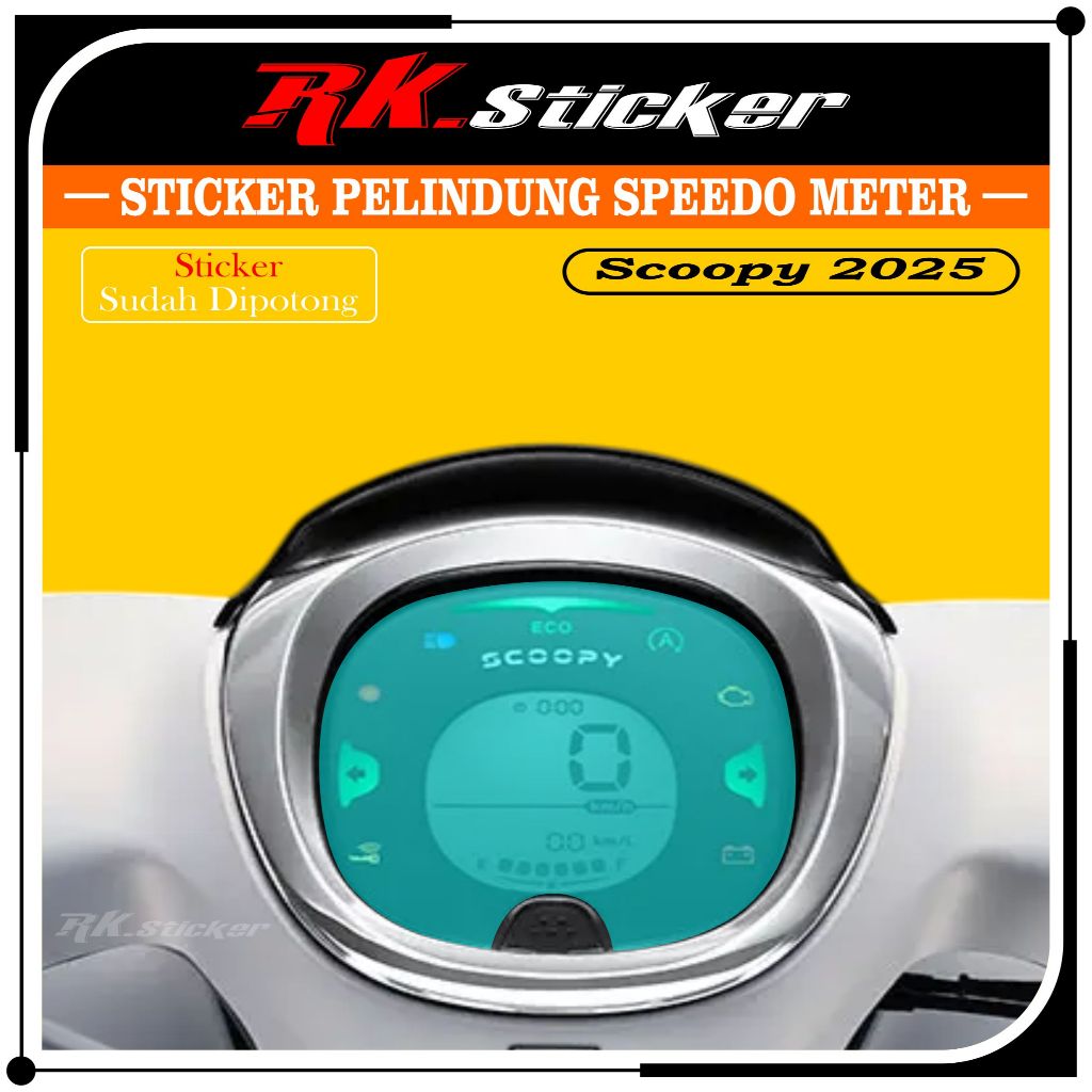 (Cod) Stiker Pelindung Spido Scoopy 2025 | Stiker antigores Scoopy 2025 | Stiker  Pelindung Kaca Spi