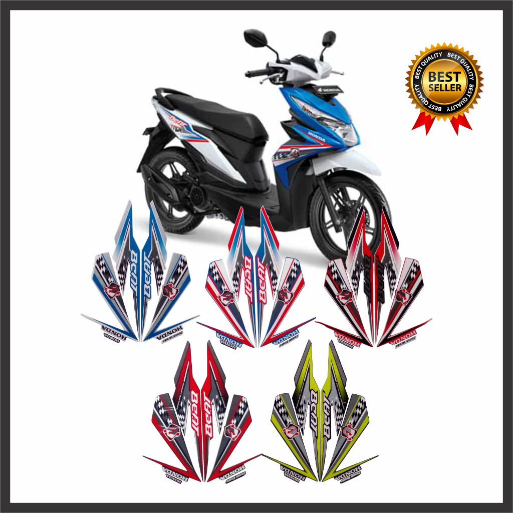 STIKER STRIPING HONDA BEAT FI 2018 FULL STIKER LIS BODY MOTOR BEAT FI 2018 Termurah & Terlaris