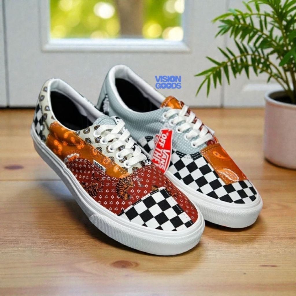 Sepatu Pria Wanita Era Tiger Patchwork Original