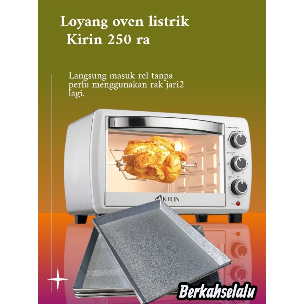 loyang oven listrik kirin kbo-250 ra kapasitas 25 liter
