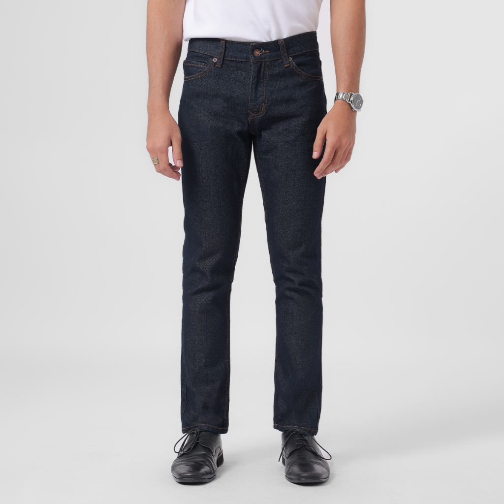 EDWIN JEANS - Celana Panjang Pria Denim Reguler Fit Non Stretch VEGAS 06 Blue Black