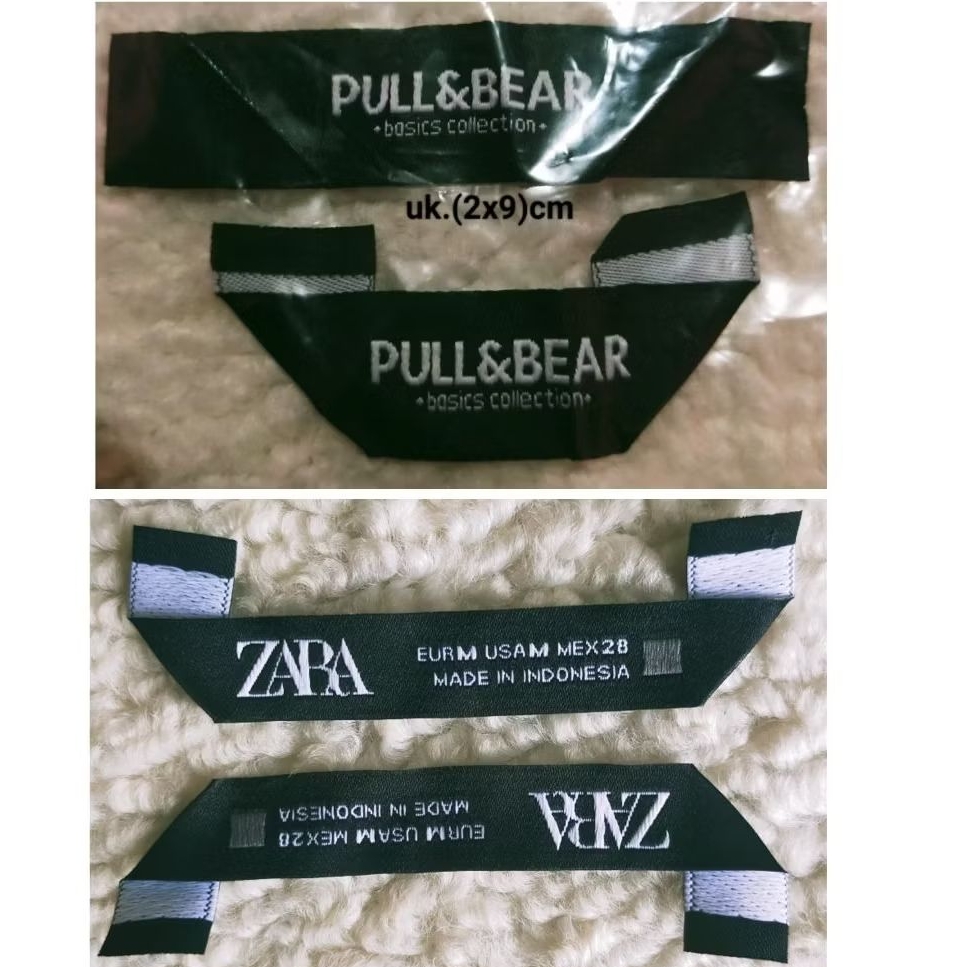 tag pull&bear label zara size wash