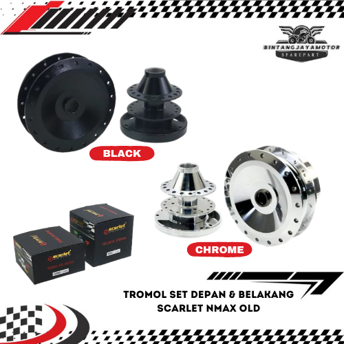 Tromol Set Depan & Belakang Nmax Old "Original Scarlet"