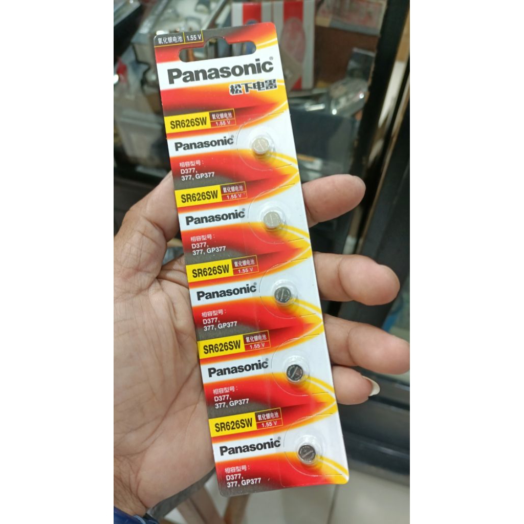 Baterai SR626SW Panasonic Batre Jam Tangan 377 SR626 Panasonic Original