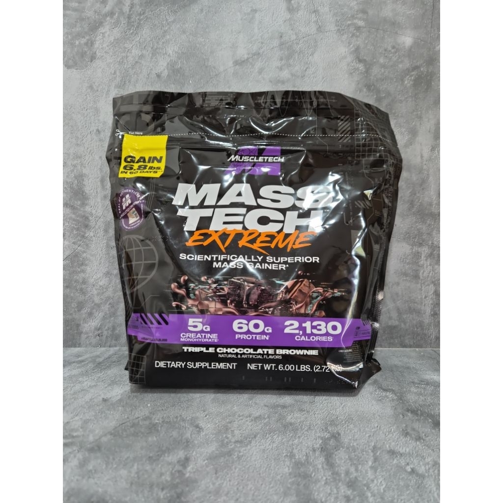 Muscletech Masstech Extreme 6lbs Scientifically Superior Mass Gainer BPOM / Mass Tech Extreme