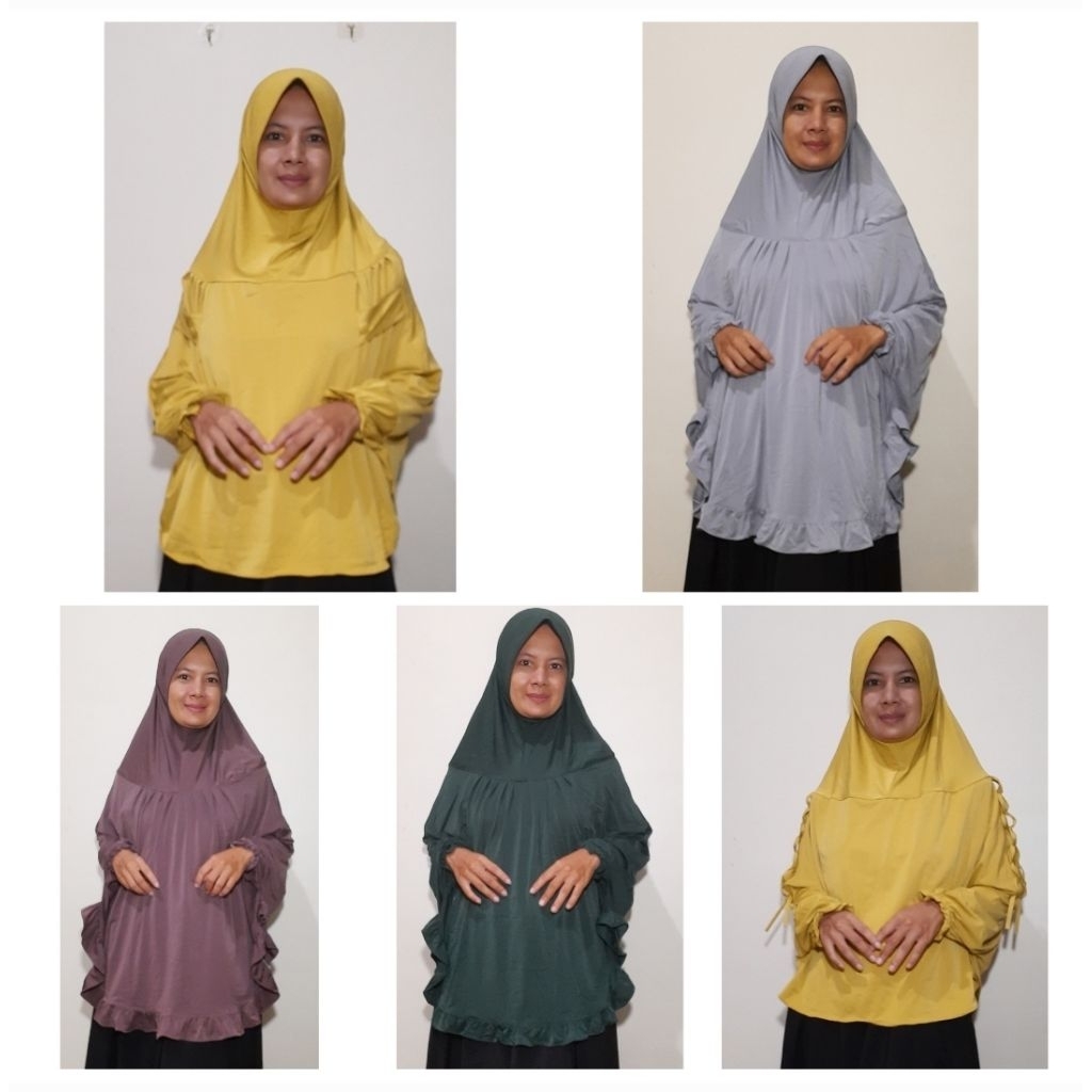 Jilbab Lengan Jersey Super