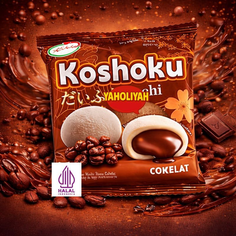 Koshoku Mochi rasa Coklat 40 pcs