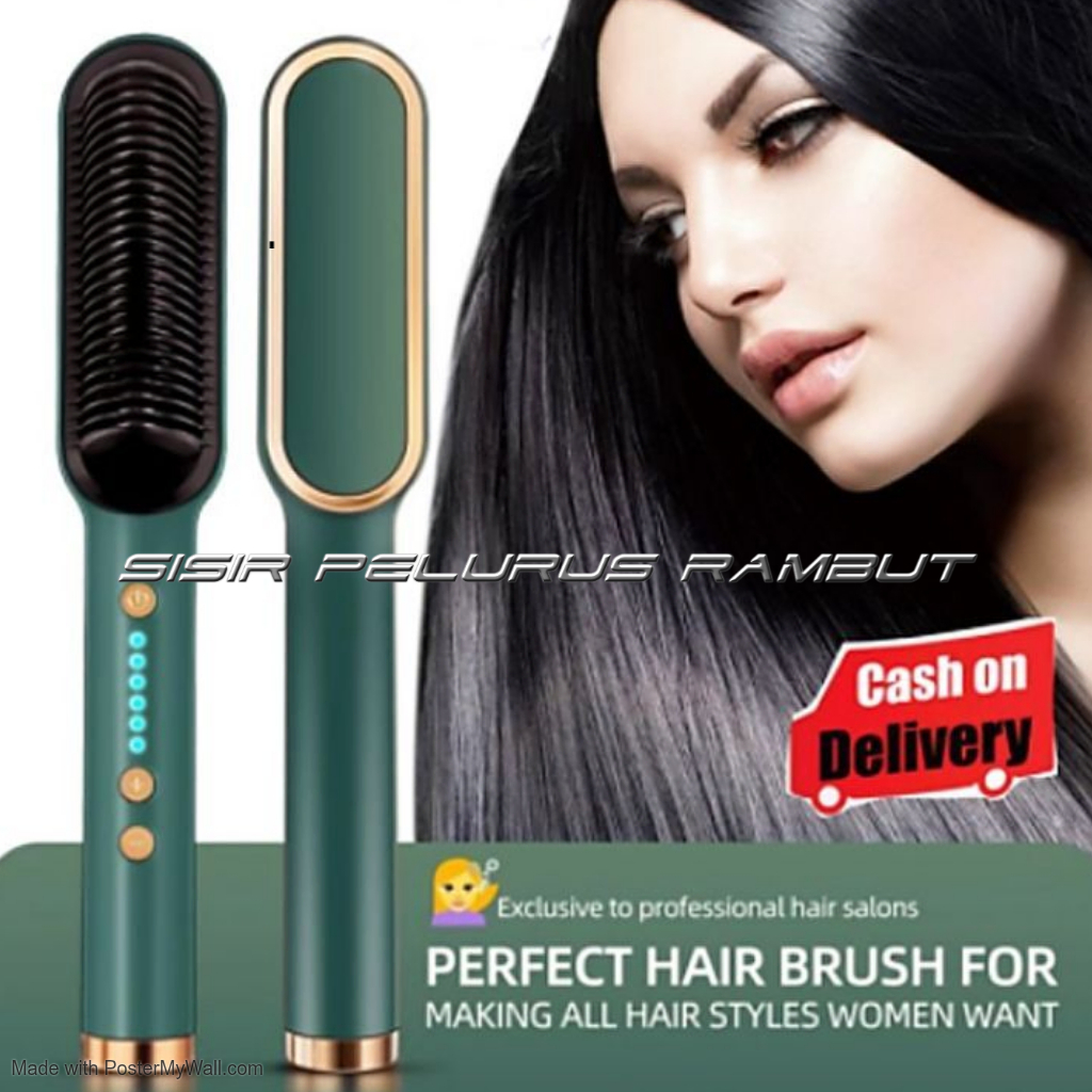 [ ASLI ] FH909 Sisir Pelurus Rambut Straight Comb Hair Stylist FH909 - ET