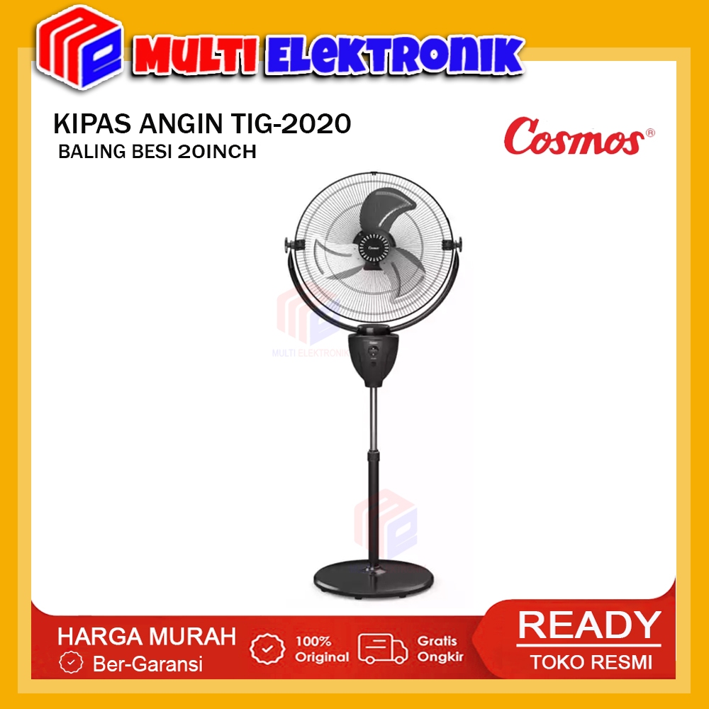 Cosmos Kipas Angin Berdiri TIG-2020 Kipas Angin Besi Stand Fan Ukuran 20 Inch