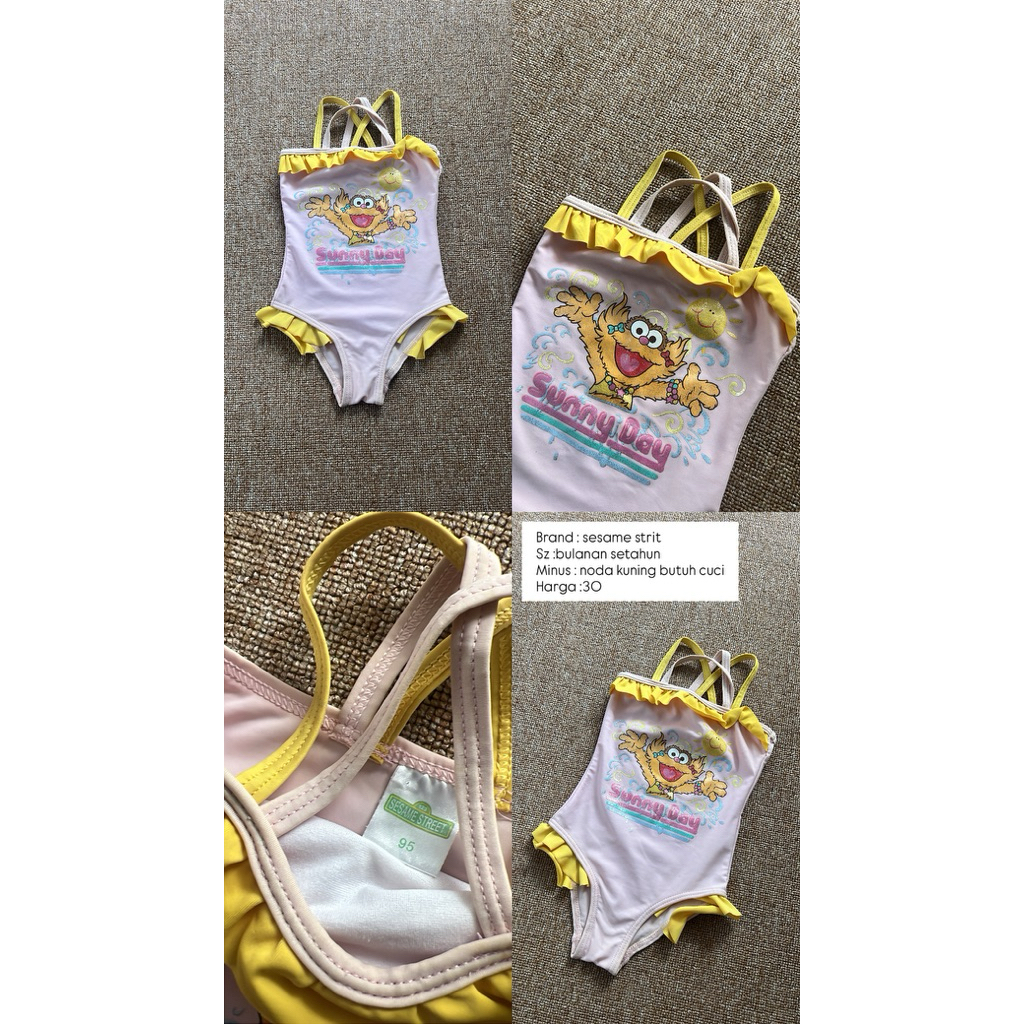 baju renang anak brand sesame strit