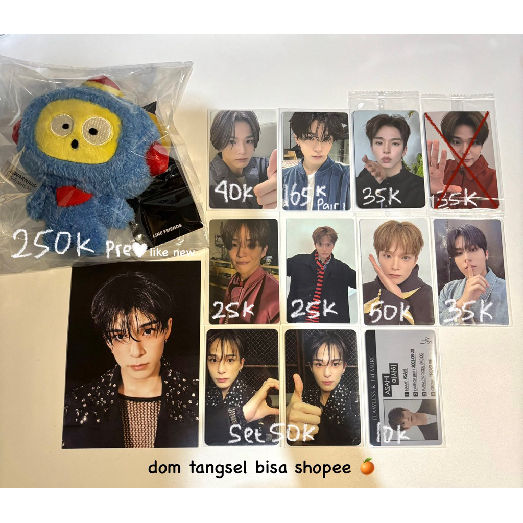 [Baca desk] Official Photocard Treasure Truz hikun bc kr Asahi lepek Jeongwoo